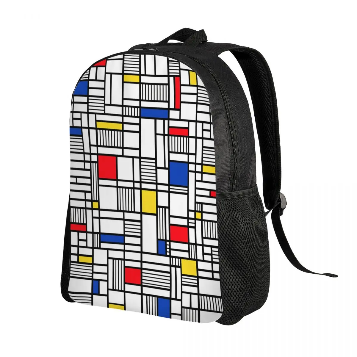 Custom Map Lines Mond Geometric Travel Backpack Men Women School Computer Bookbag College Student Daypack Bags