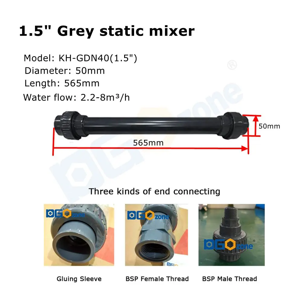 Plastic static mixer 1.5