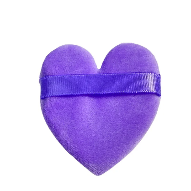 1pc Heart Shaped Powder Puff Cosmetics Soft Cotton Face Powder Puffs Mini Face Make Up Sponge Velvet Make Up Puff Tools Washable