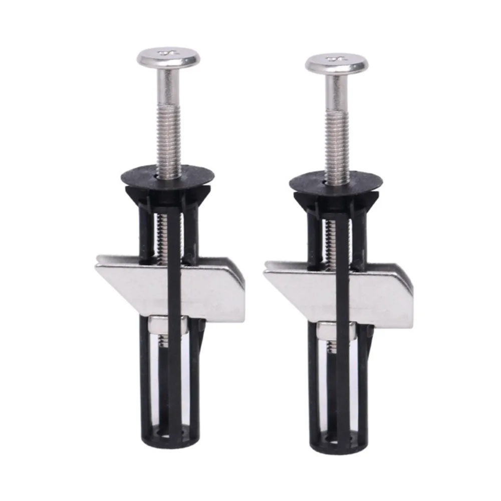 2Pcs Heavy Duty Toilet Seat Fastener Bolt Kit Universal Stainless Steel Toilet Seat Screws Replacement Kit Expansion Screw