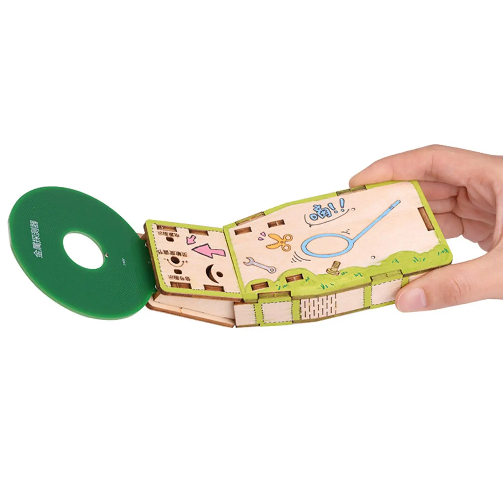 教育用木製パズルモデル,アセンブリステムモデル,金属探知機,科学実験,ギフト,子供への対話