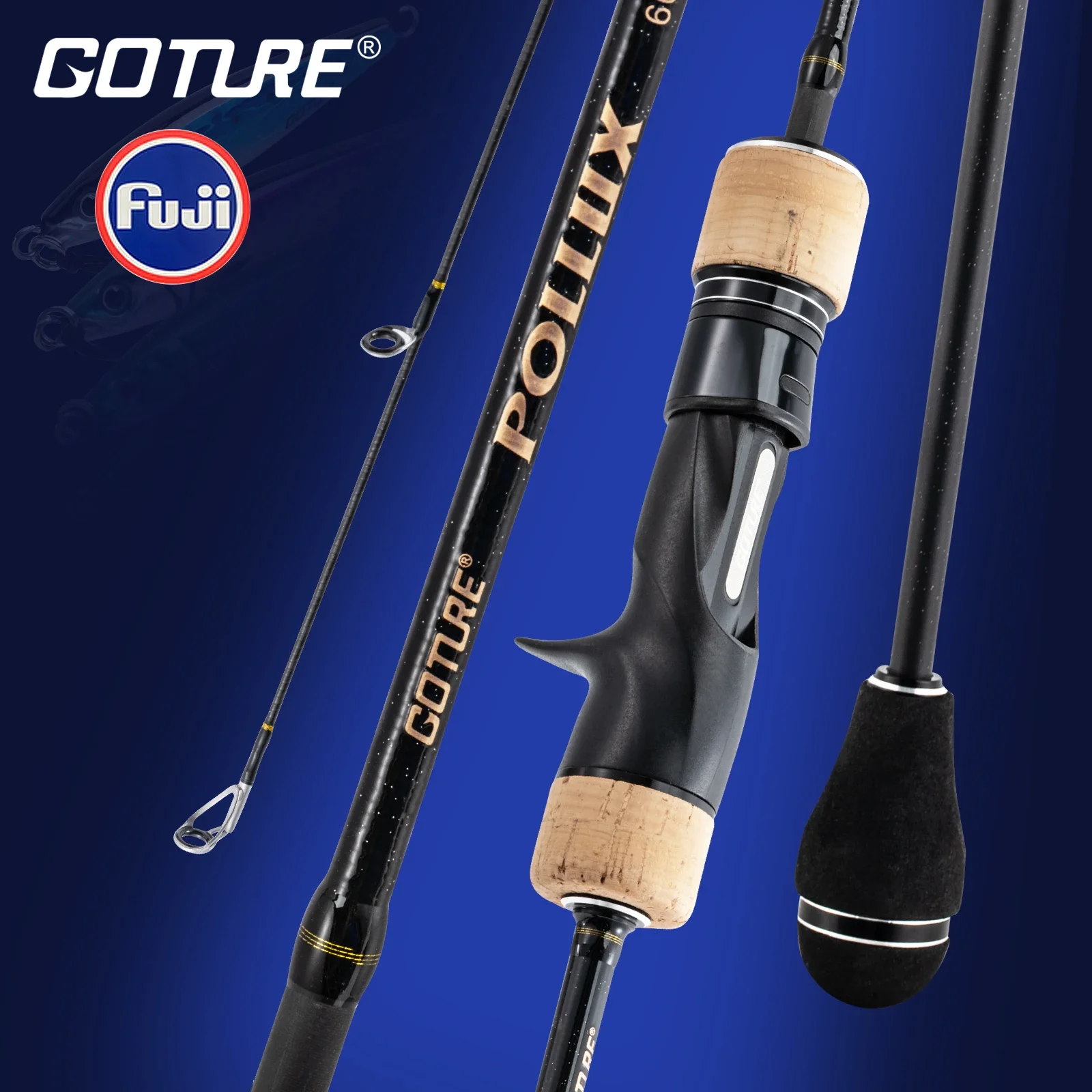 Goture Pollux 1.83m Fuji Ring Slow Jigging Fishing Rod MH M ML Power 30T Carbon Fiber Spinning Casting Rod for Sea Fishing 