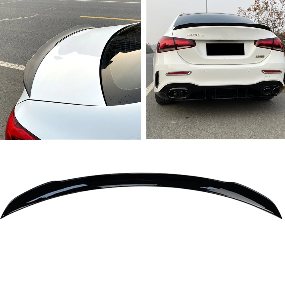 Car Rear Wing Duckbill Flap Lip Trunk Trim Guard Flap For Mercedes Benz A Class W177 A180 A200 A220 A35 AMG 2019-2024