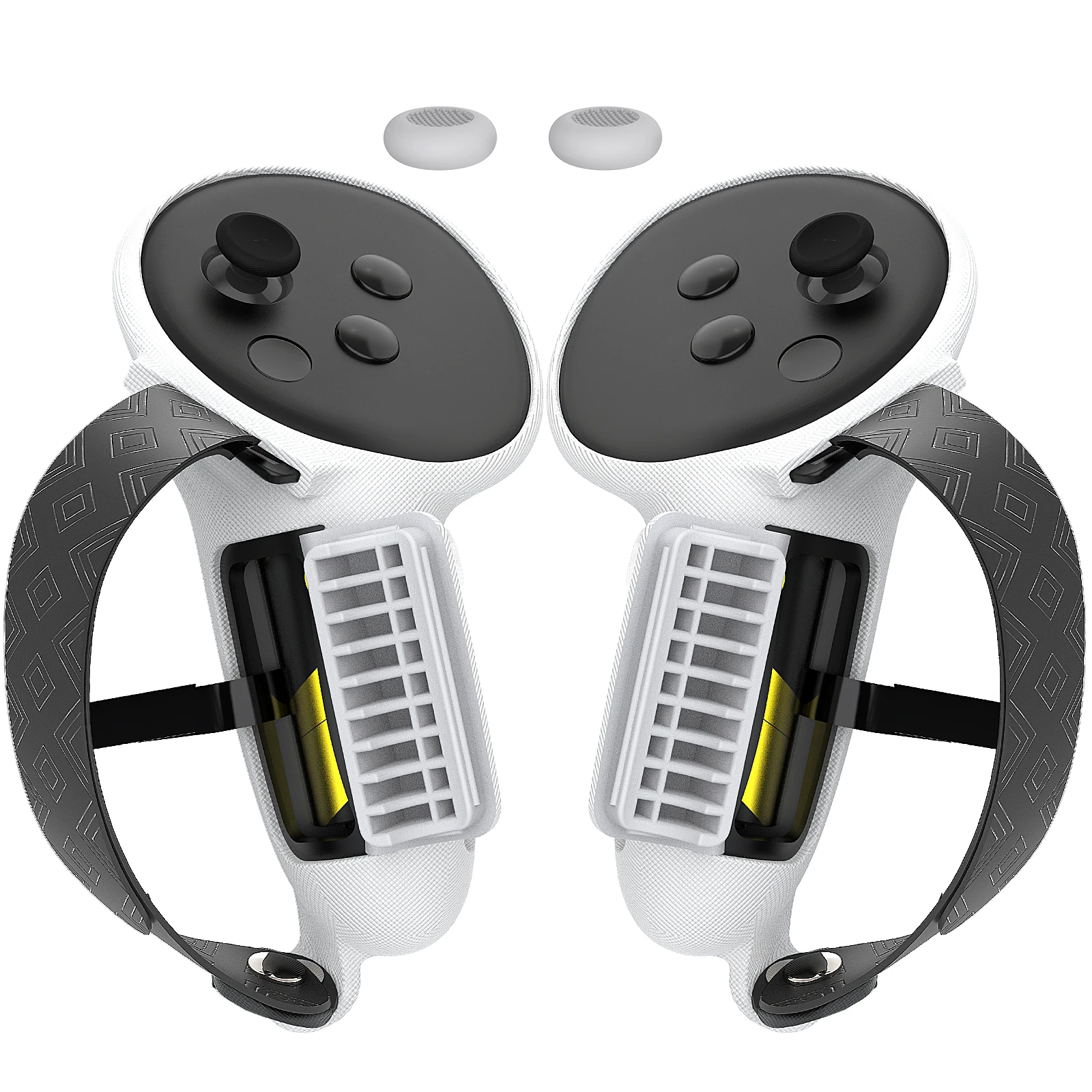 JYMEGOVR For Meta Quest 3s/Quest3 Removable Battery Cover Controller Handle Protective Case VR Accessory