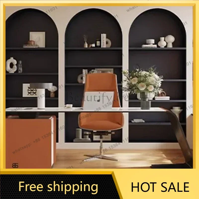 LJY Aesthetic Reception Office Desk Organizer Computer Office Workstation Side Table Professional European Ufficio Trendy Furnit