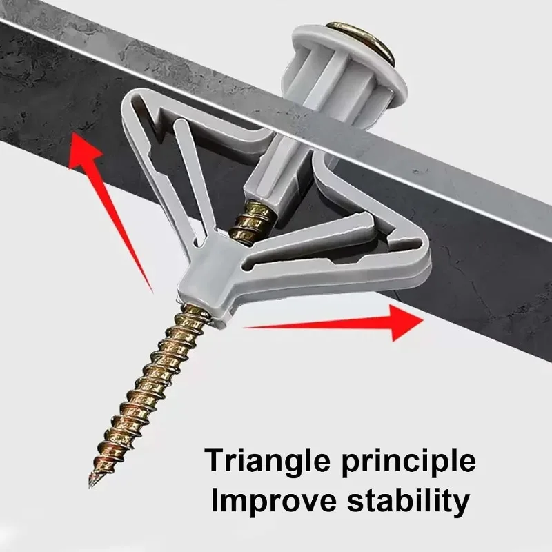 Self-Drill Plasterboard Expansion Screw Tube Drywall Anchor Bolt Hollow-Wall Airplane Expansion Plug Pipe Gypsum Board Anchors
