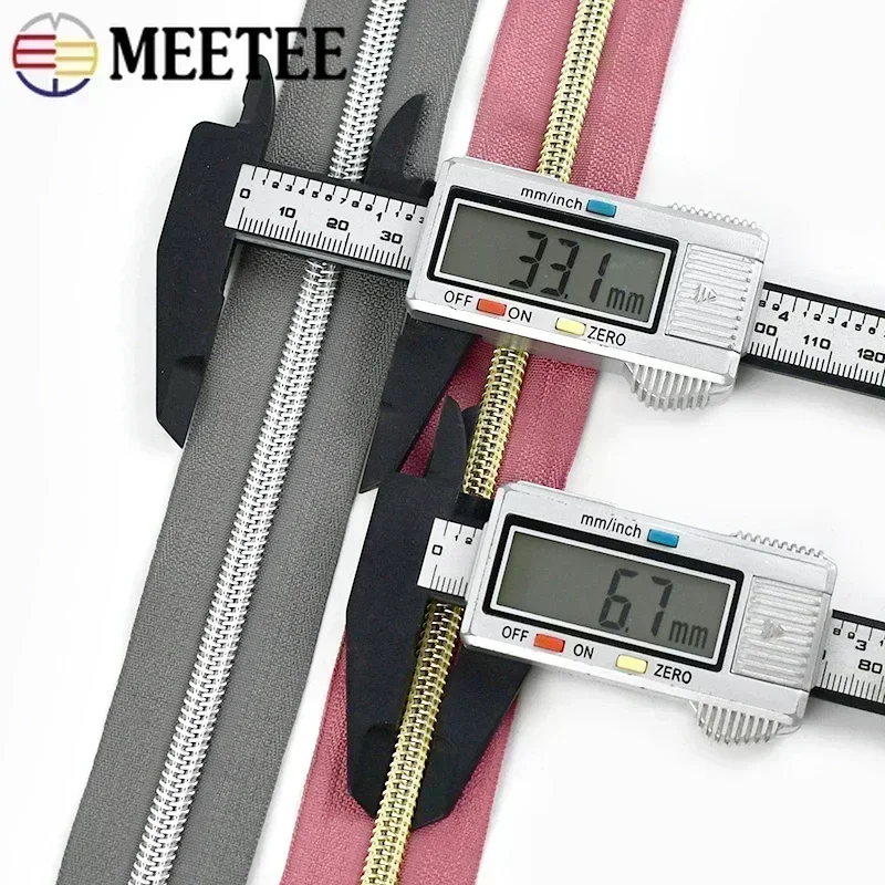 2/3/5/10M 5# Nylon Zippers Tape Colorful Coil Zipper for Sewing Bag Clothing Shoes Decorative Zips Repair Kit DIY Accessories