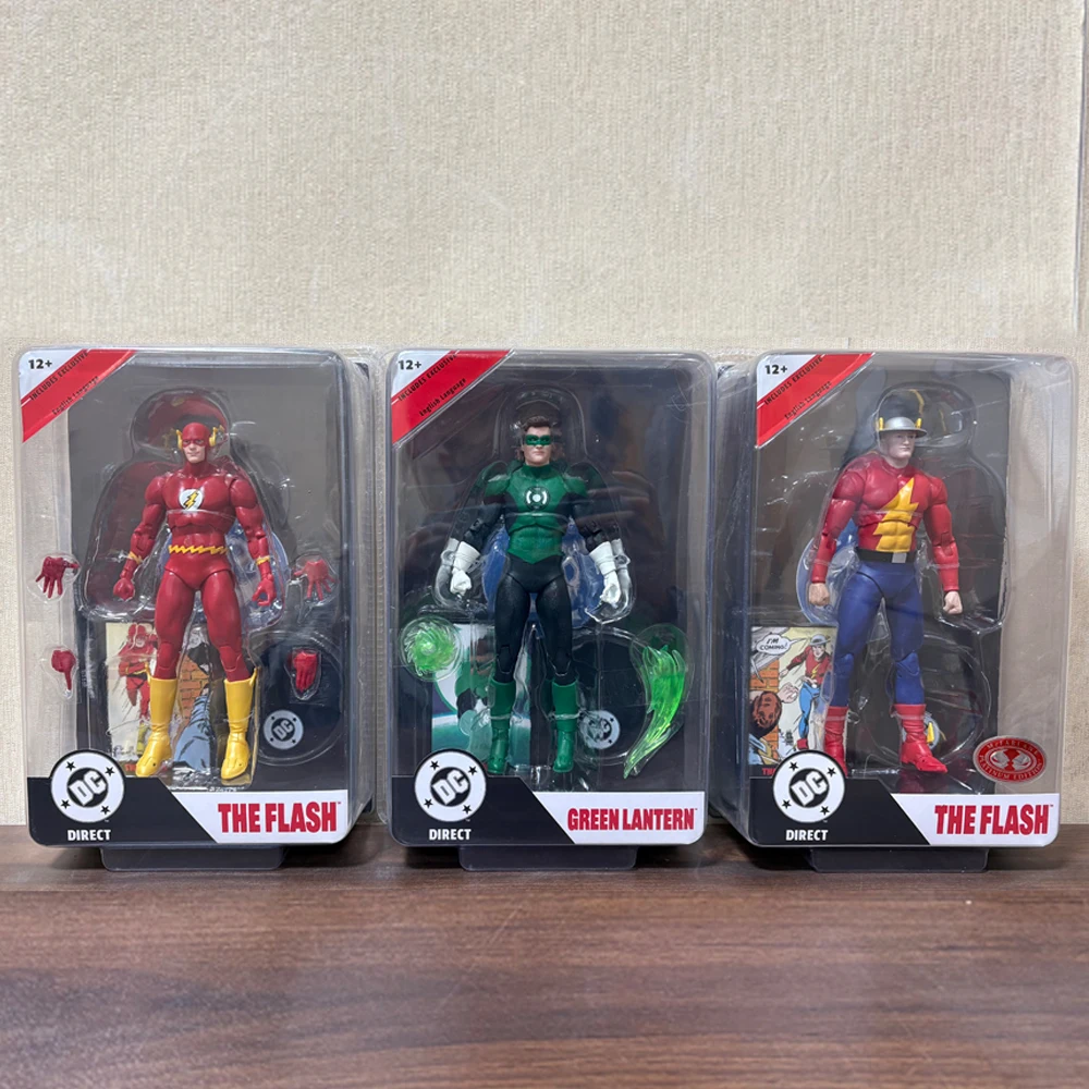 

Игрушки McFarlane Toys: фигурки Green Lantern, Hal Jordan, The Flash, Jay Garrick, Barry Allen, 7-дюймовые модели, без комиксов!