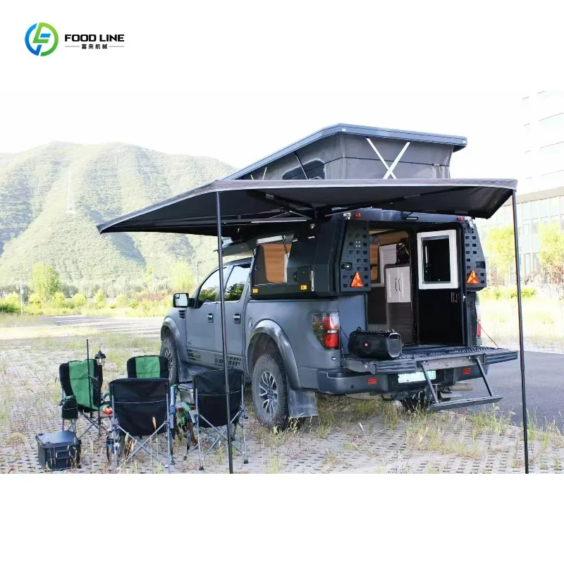 Customized Hot-Selling Off-Road RV Pickup for Camping Trips, Slide-In Campers & Outdoor Roof Tents