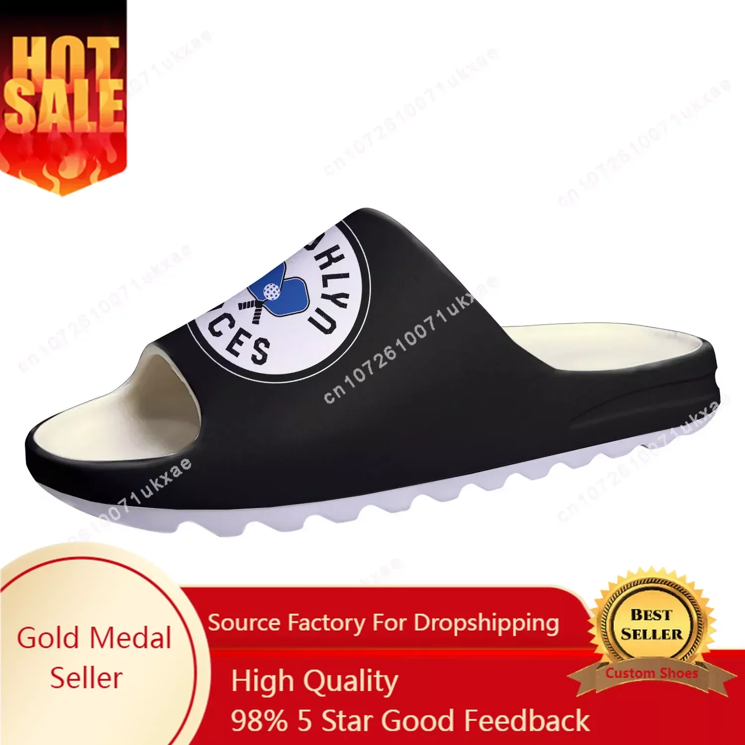 BROOKLYN ACES pickleball Soft Sole Sllipers Home Clogs Customized Step On Water Shoes Mens Womens Teenager Step in Sandals