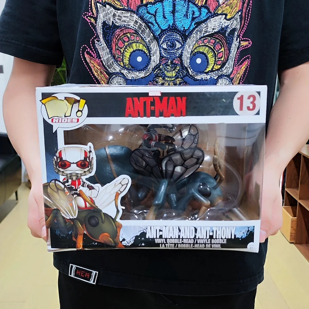 Ant-Man tokoh aksi pengendara mainan anak-anak, versi vinil aksi besar Model koleksi figur