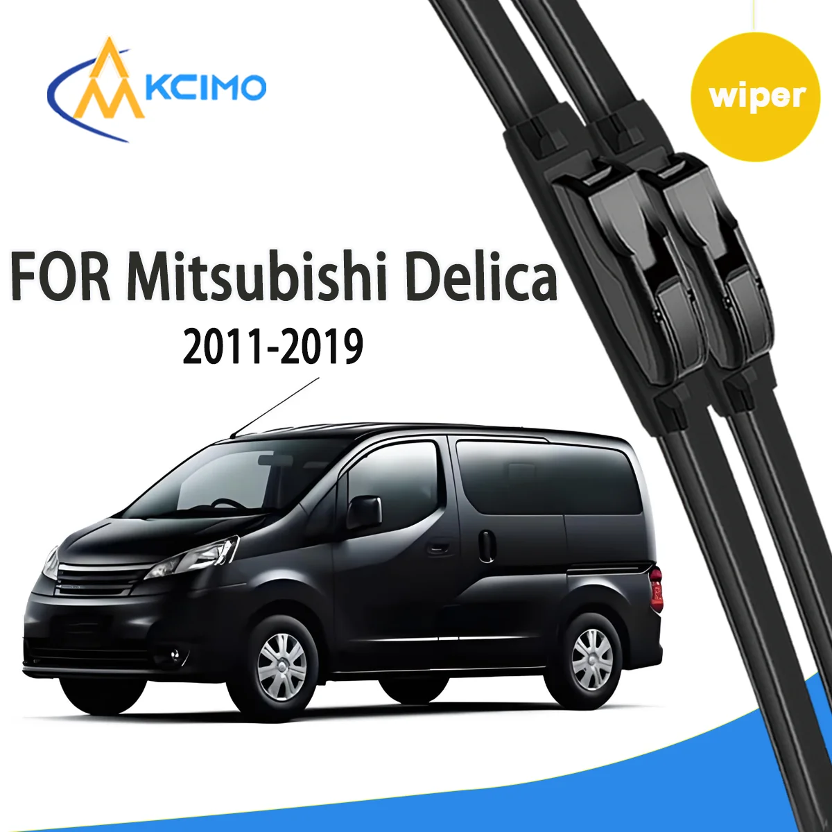 

2pcs Quality Windscreen Silent Black Car Rain Brush for Mitsubishi Delica D:3/Delica Van 2011-2019 Nissan NV200 Front Wiper