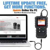 LAUNCH CR3001 Full OBD2 OBDII Code Reader Scan tool OBD 2 X431 Creader 3001 Car Diagnostic tool PK AD310 NL100 OM123 Scanner 5