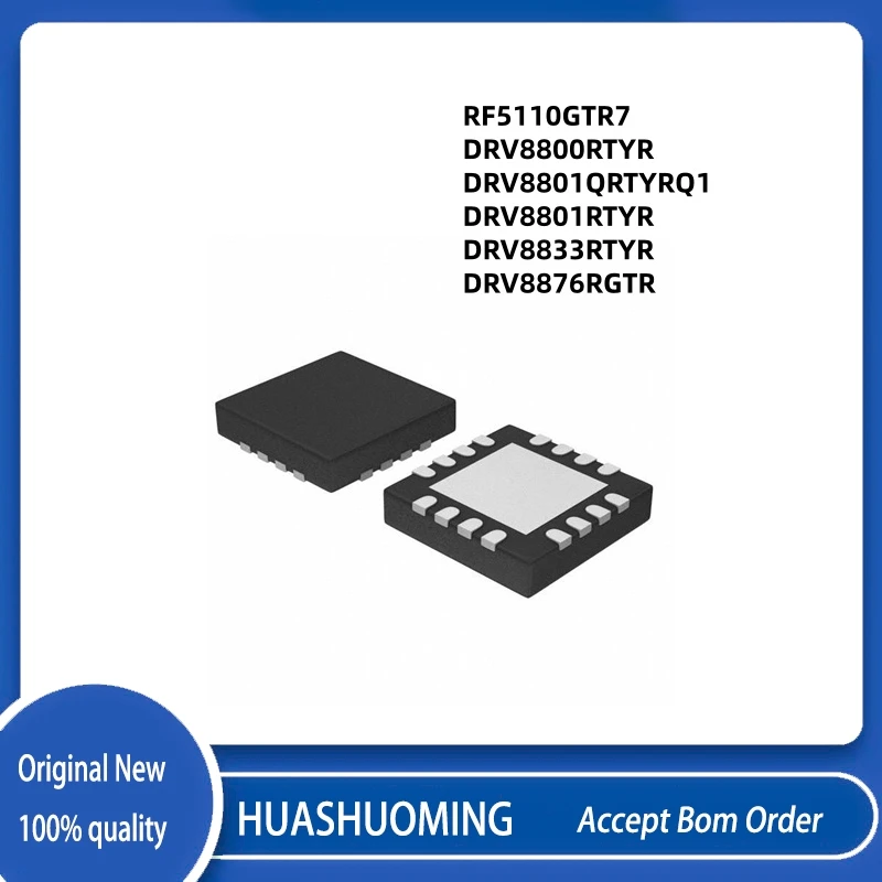 10Pcs/Lot  NeW RF5110GTR7 RF5110G   DRV8800RTYR  DRV8801QRTYRQ1  DRV8801RTYR  DRV8833RTYR  DRV8876RGTR    QFN-16