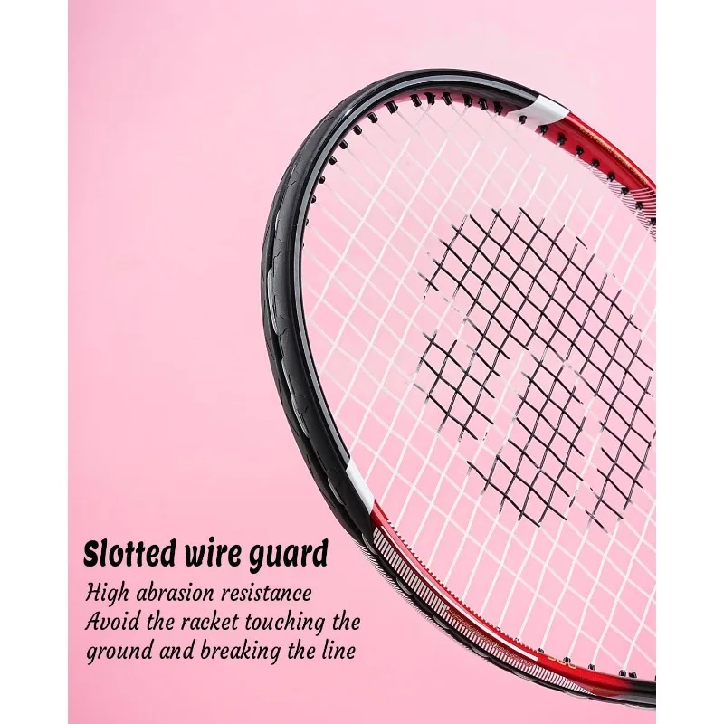 Tennis Rackets for Adults 27 inch Tennis Racquets - 2 Player Tennis Racket Set with 3balls,2 Grips, 2 Vibration Dampers