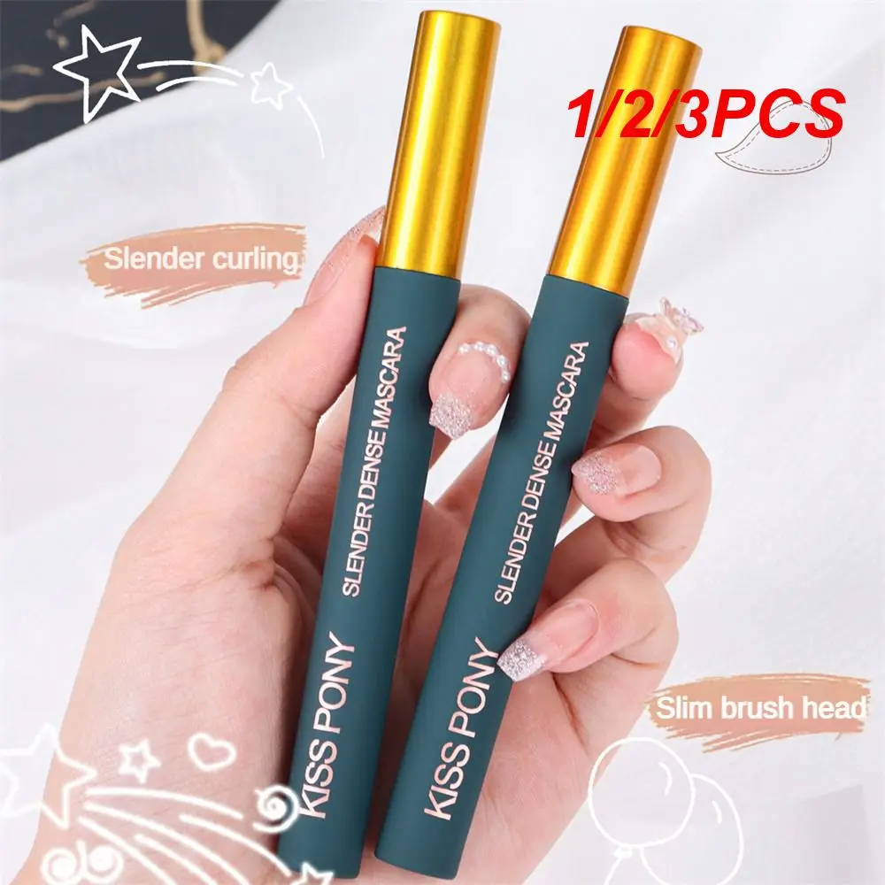 1/2/3PCS Blijvende Mascara Natuurlijke Dichte Langwerpige Wimpers Natuurlijke Mascara Make-up Gekleurde Mascara Gekrulde wimpers