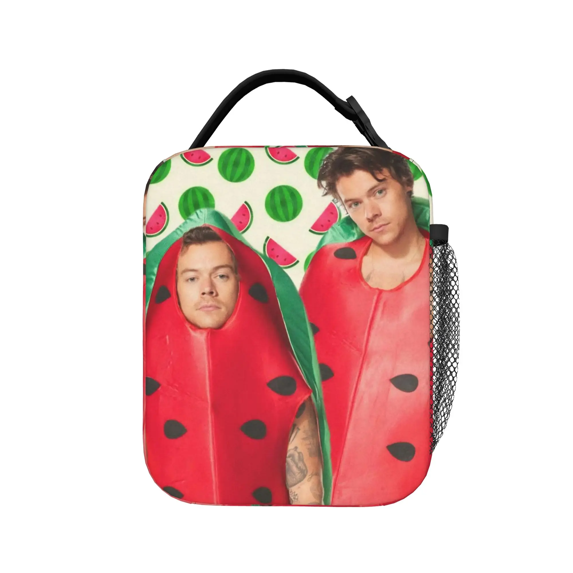 Harrys Styles Thermal Insulated Lunch Bags for Travel Singer Portable Bento Box Cooler Thermal Lunch Boxes