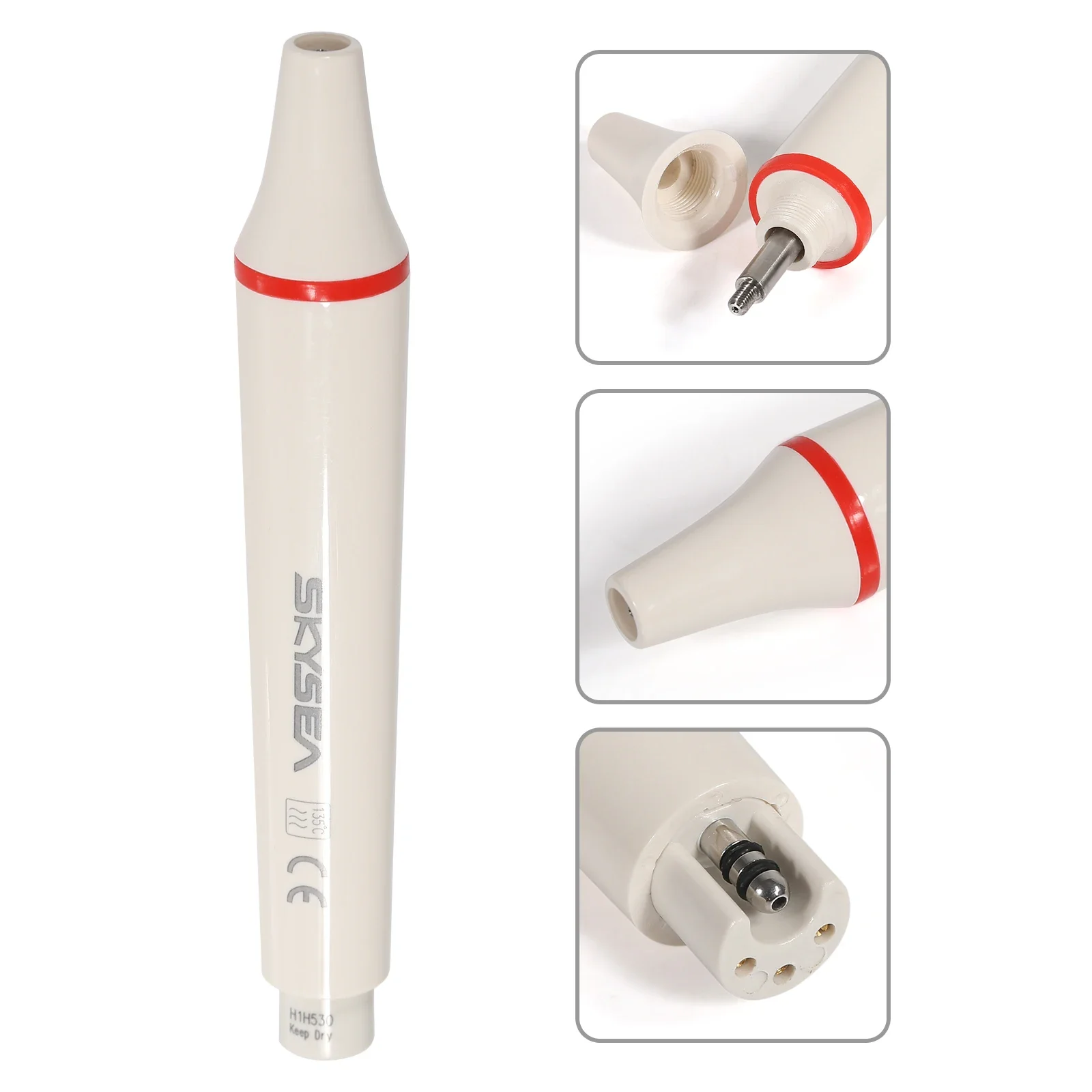 SKYSEA Dental Ultrasonic Scaler Handpiece Compatible with SK EMS Woodpecker Includes 5pcs Set of Perio Scaling Tips G1-G6