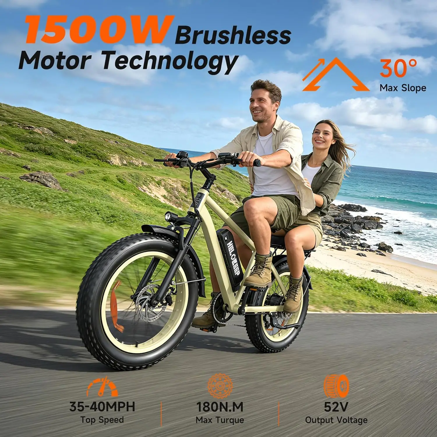 750W Peak 1500W Electric Mountain Bike for Adults, UL 2849 Safety Tested, Customized
