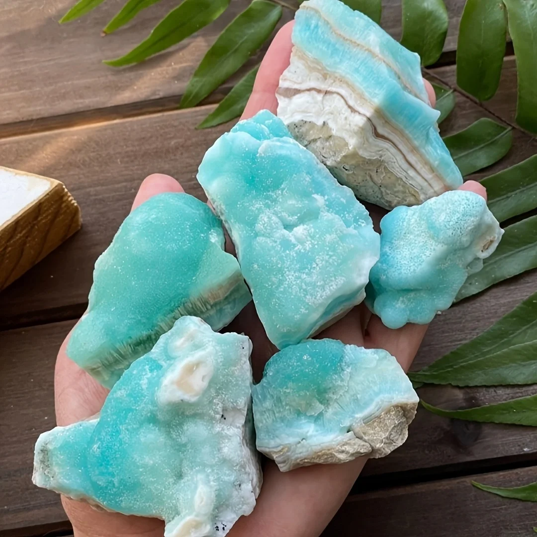 Natural Hemimorphite Rough Stone Raw Crystal Mineral Specimen, Natural Calamine Collectible Stone Home Desk Decor Gift