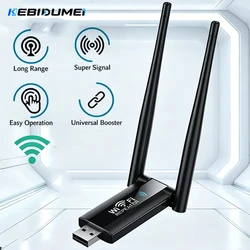 KEBIDUMEI Wireless 2.4G 300Mbps USB WiFi Repeater Extender Signal Amplifier Booster Long Range Router Home Network Extension