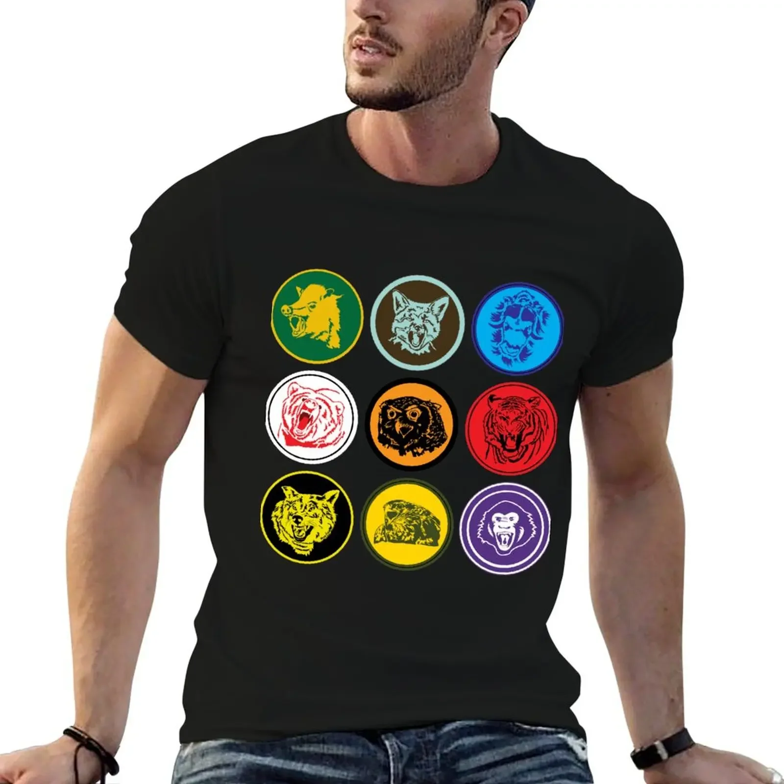 Scythe - Board Game - Faction Character Symbols T-Shirt anime for a boy tees heavyweight t shirts for men