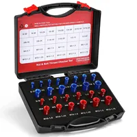 26 Bolt Size and Thread Gauge Nut and Bolt Thread Checker 14 Inch & 12 Metric Sizes Individually Assembled Thread Gauge SZJN