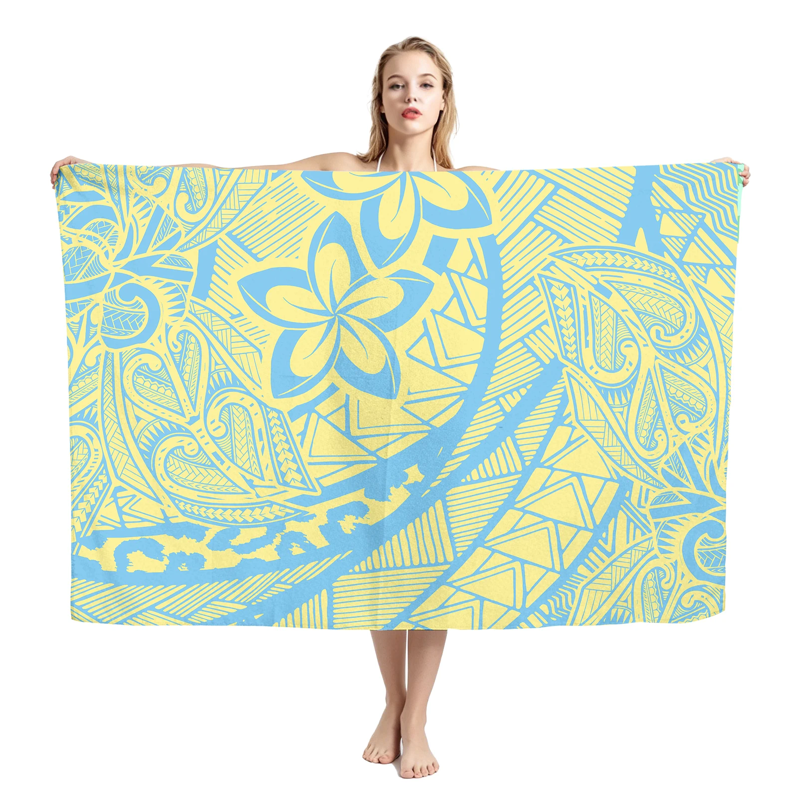 Custom Pattern Cozy Women's Sulu Spring Summer New Trendy Lavalava Floral Print Classic Design Ladies Hawaiian Boutique Sarongs
