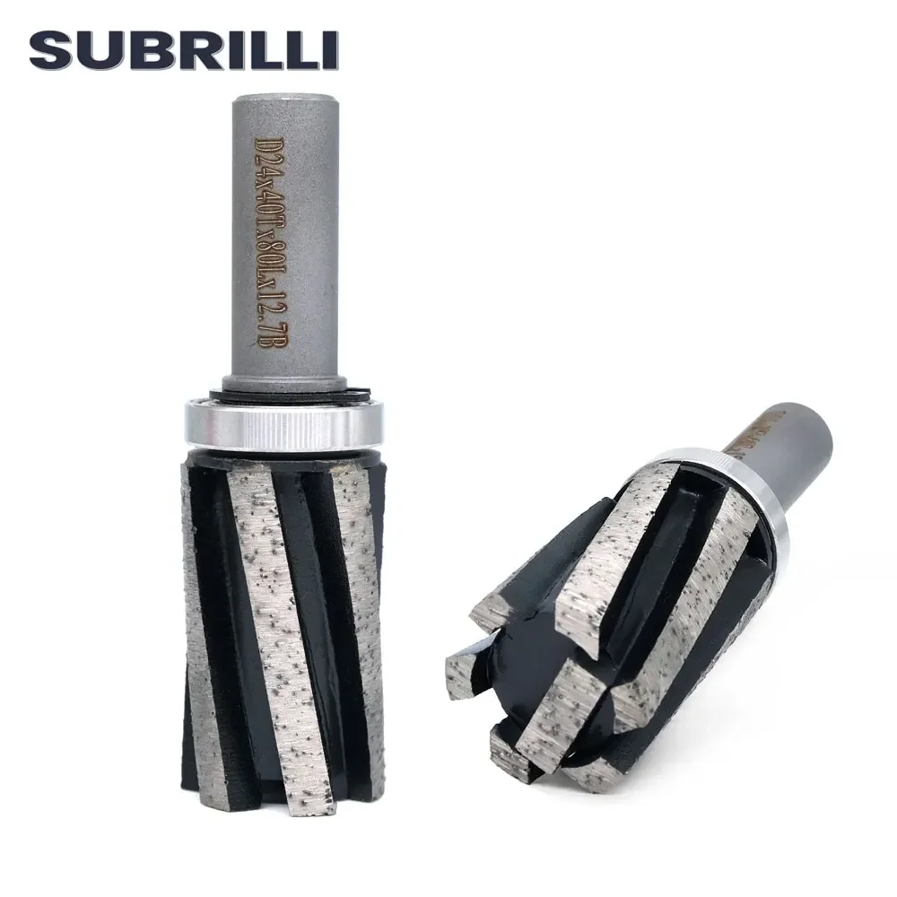 Fresa de Gravação de Diamante Sinterizada Segmentada Broca de Moagem de Diamante para Pedra Escareadora Mármore Granito Quartzo Peça