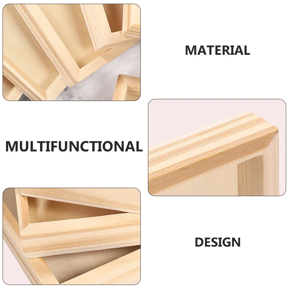 

8 Pcs Wooden Puzzle Trays Cube Blocks Storage Dishes 3D Eco Paints Kids Toy ganization Learning Tidy Up Resistant Falling
