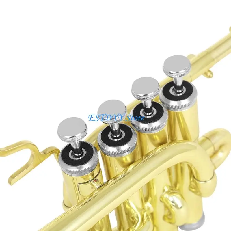 

G6DE Pocket Trumpet with Mouthpiece Glove Brass Trumpet Musical Instrument