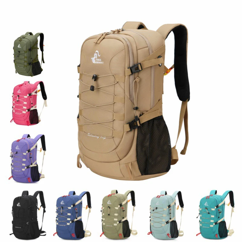 

Водонепроницаемая походная сумка из ткани Оксфорд большой емкости для мужчин и женщин, спортивный рюкзак на открытом воздухе с дождевиком, дорожный рюкзак