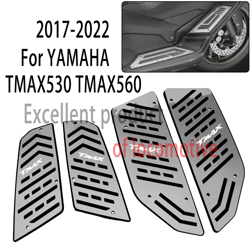 For YAMAHA TMAX530 TMAX560 2017-2022 Year Modified Non-slip Foot Pedal Non-slip Foot Mat Pedal Footrests