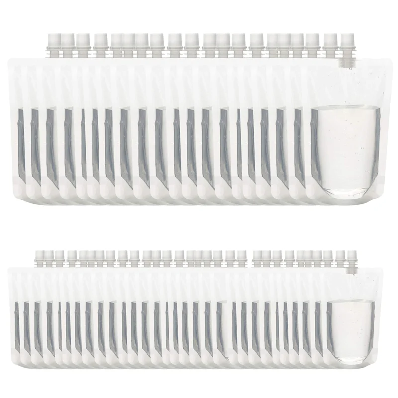 

ABWR-50PCS Liquid Stand Bag Leak Proof Drink Packaging Bag Spout Pouch For Beverage Juice Milk Coffee Storage