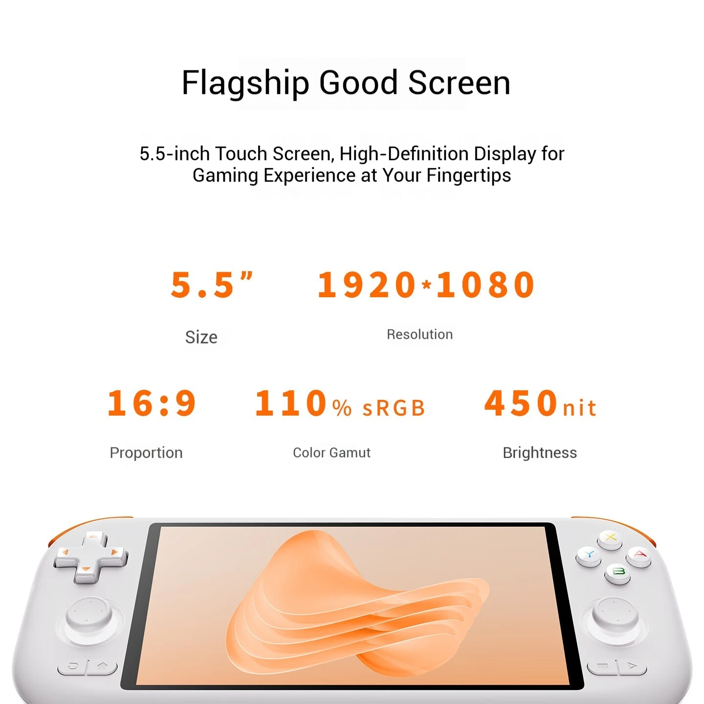 وحدة تحكم الألعاب MANGMI AIR X Snapdragon 662 مع بطارية 5000 مللي أمبير في الساعة شاشة 5.5 بوصة RGB Hall عصا التحكم في القاعة الزناد الخطي المحمول