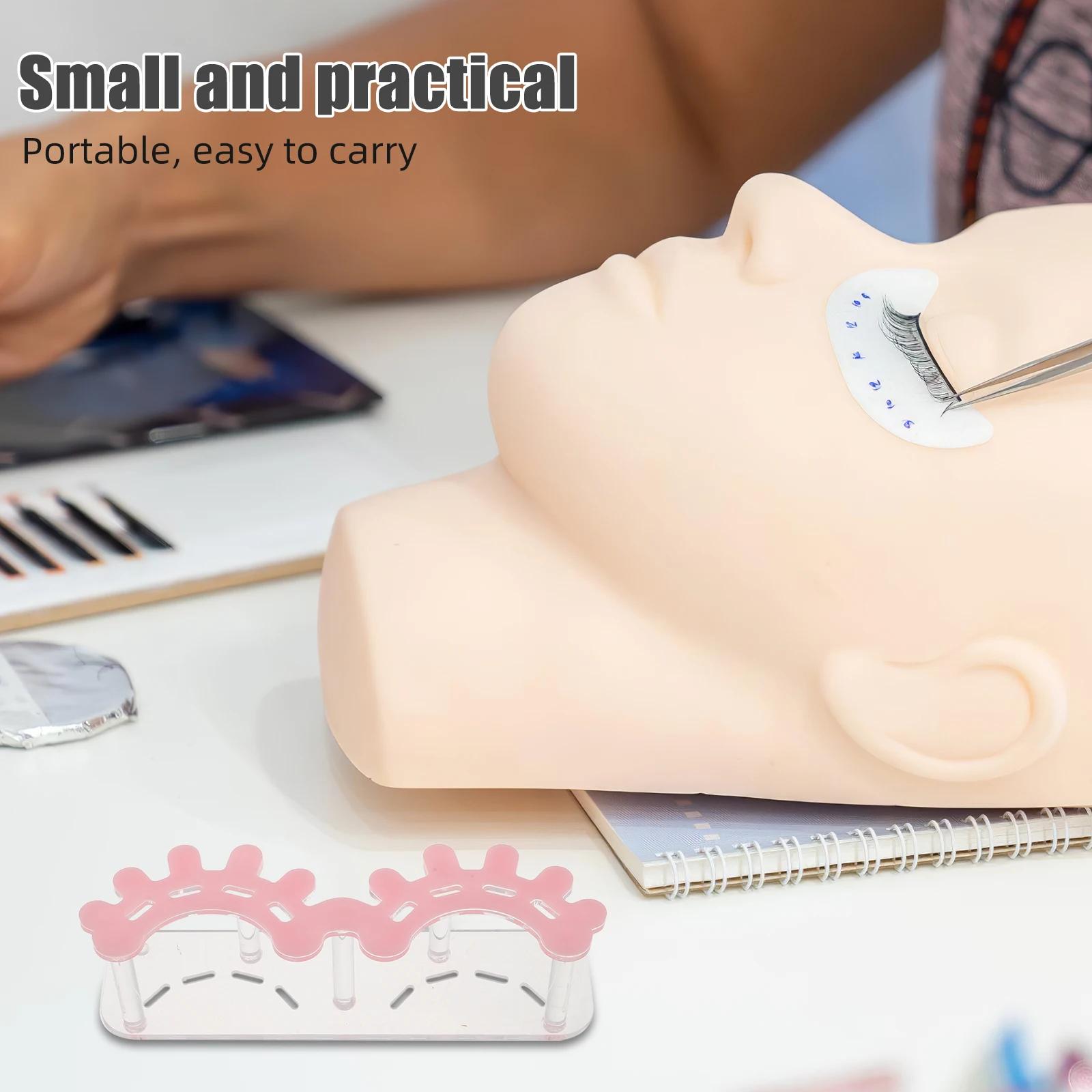 Acryl Lash Tweezer Organizer Stand 8-Slots voor Wimperverlenging Tool Salon Tafelblad Display Rack Make-up Opslag