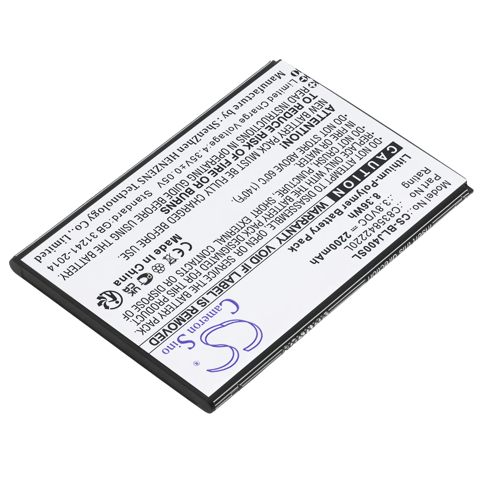 Replacement 3.8V 2200mAh Mobile SmartPhone Battery C835842220L for BLU J4 J170 J170EQ