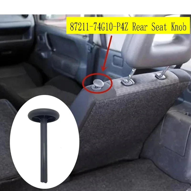 Palanca de Plegado del Asiento Trasero para Suzuki Jimny, Perilla Negra para el Asiento Trasero, Perilla de Liberación del Respaldo del Asiento Trasero del Automóvil 87211-74G10-P4Z