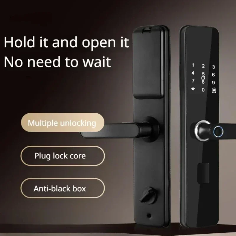 Smart Fingerprint Electronic Door Lock With Biometric Fingerprint / IC Card / Password / Key Unlock/ USB Emergency Charge
