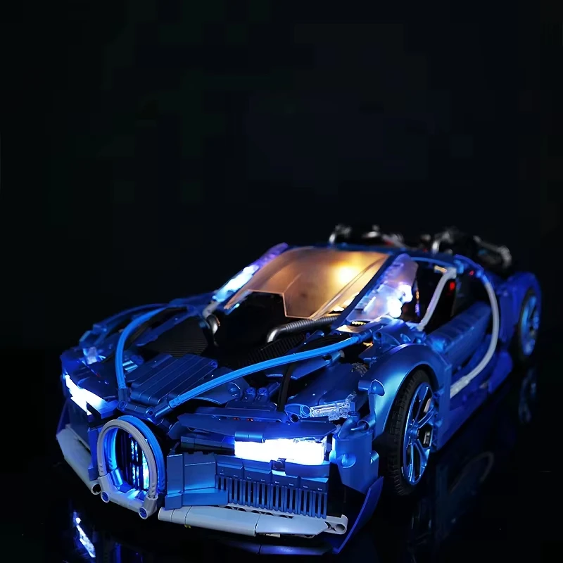 DIY LED ライトキット レゴ Guly 10631 テクニカルスポーツカービルディングブロック用 (LED ライトのみ、ブロックモデルなし)