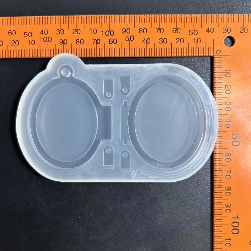 Oval/Heart Silicone Resin Mold,Folding Picture Frame Mold for DIY Crafts Pendant Jewelry Making Keychain Silicone Mold