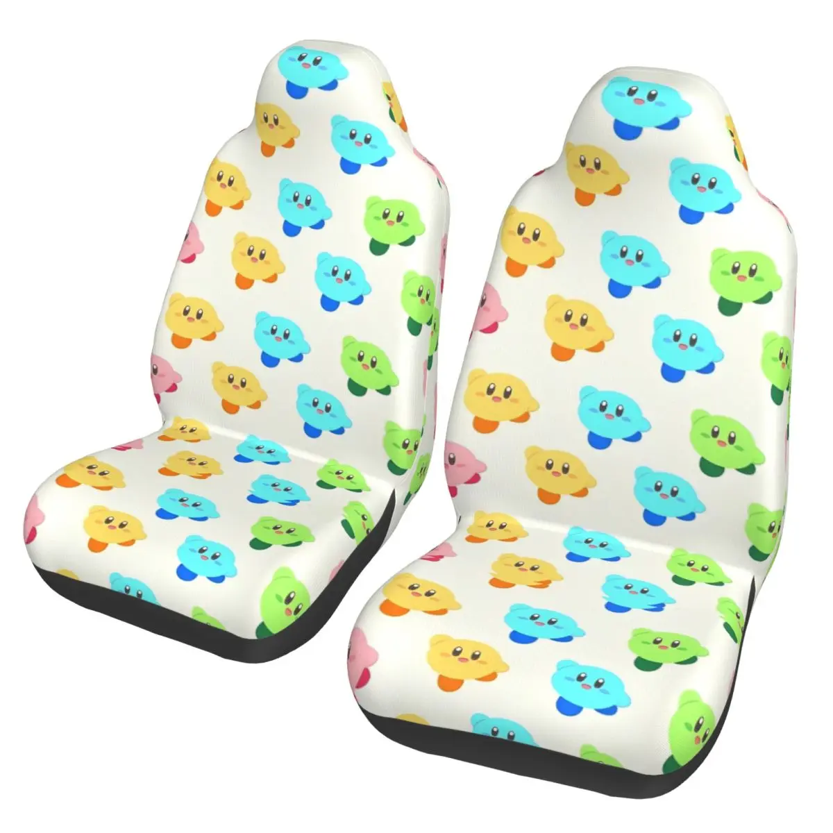 

Kawaii Kirbys Universal Car Seat Cover Waterproof AUTOYOUTH Front Rear Flocking Cloth Cushion Fabric Hunting