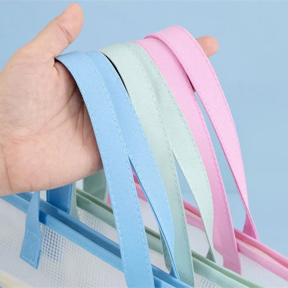 Clear A3/A4 File Storage Bag Multi-layer Thickened Zipper Pouch Bag Waterproof with Handle Data Document Bag Book Storage Bag