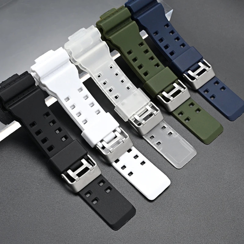 Strap Case for Casio G-Shock GA-100/110/120/140 GD-100/110 GAX-100 Matte Rubber Silicone Bracelet Watch Band Protective Shell