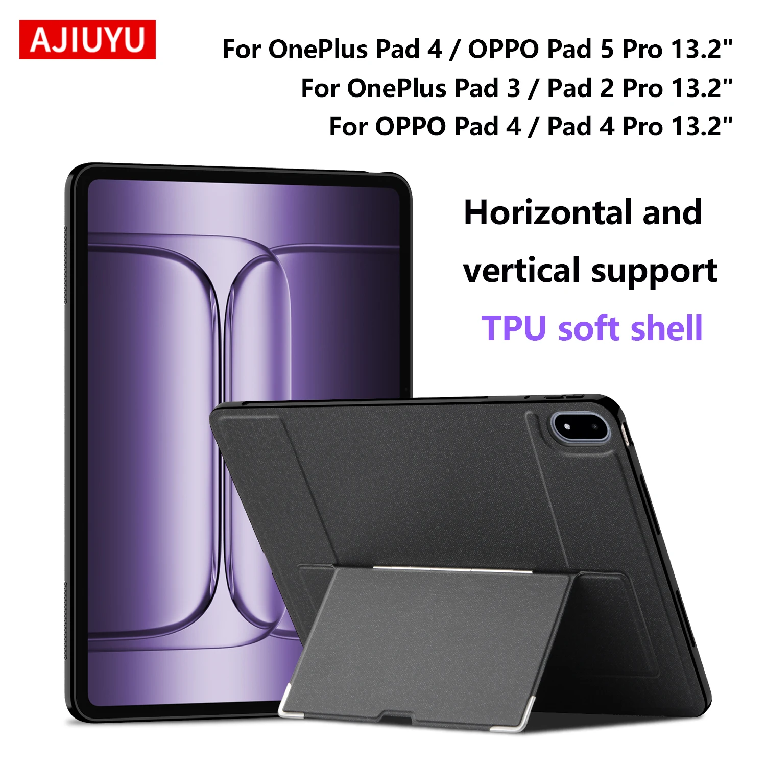 Case For OPPO Pad 5 Pro Pad 4/4 Pro 13.2" Tablet Case for OnePlus Pad 3 Pad 4 Pad 2 Pro 13.2" 2025 Back Cover Shell Stand Case