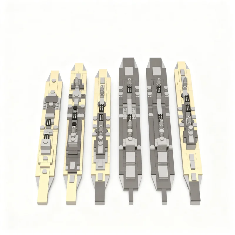 

1122pcs MOC 1 560 Scale British Heavy Cruisers Part Boat Model Building Blocks Construction Toys Christmas Gifts Brick Kids