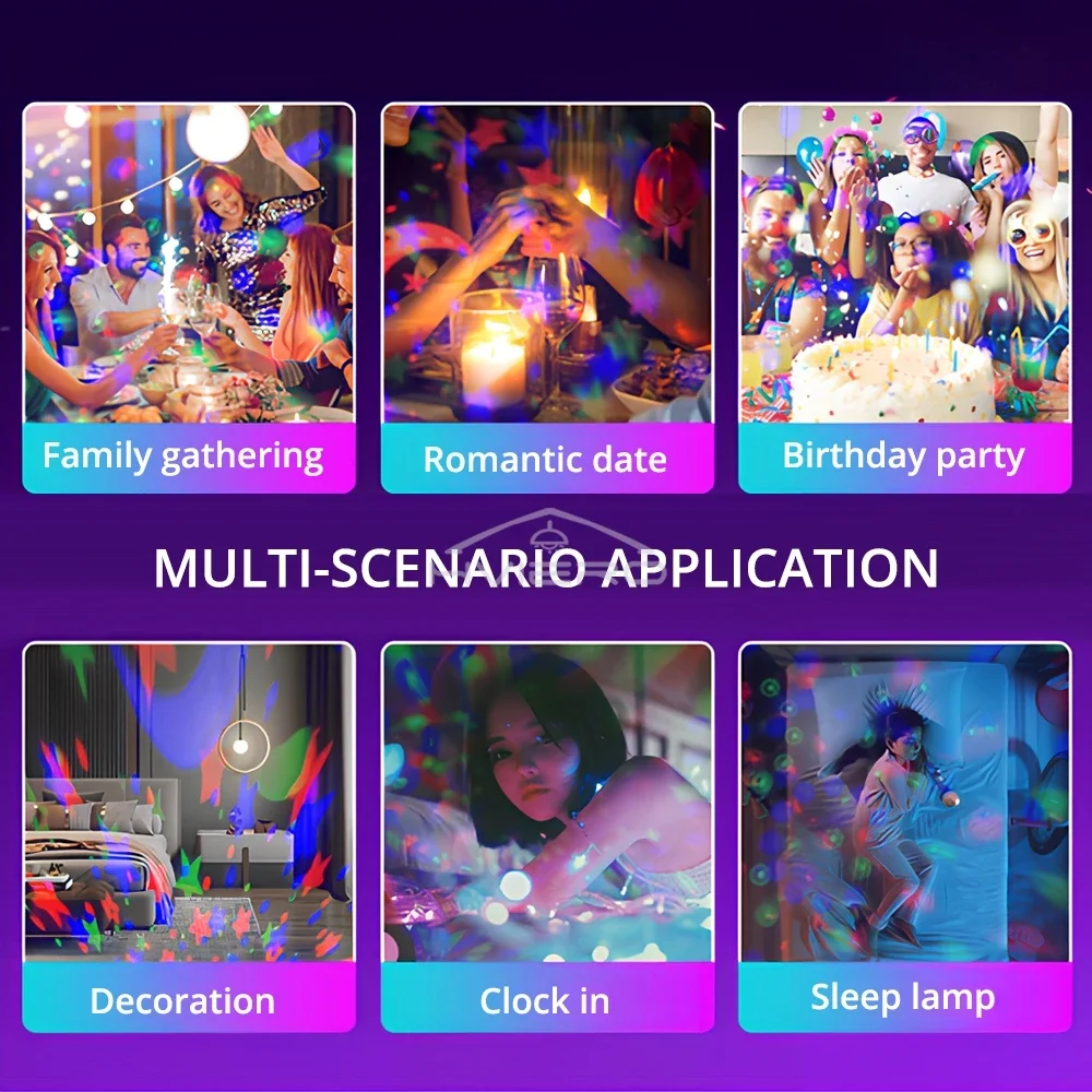 USB 테이블 램프 갤럭시 야간 조명 프로젝터 게임 룸 홈 시어터 천장 웨딩 장식 할로윈 자동으로 회전