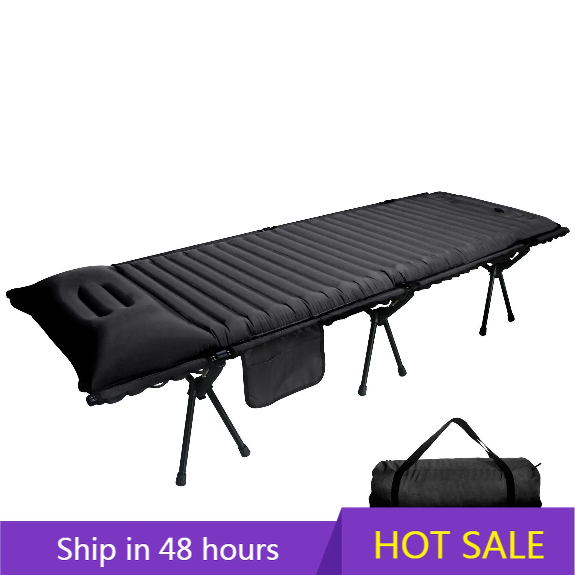 

YTYIN YTYIN Outdoor Camping Cot Bed Aluminum Frame Lightweight Compact Foldable Inflatable Portable Ultralight Folding Camping C