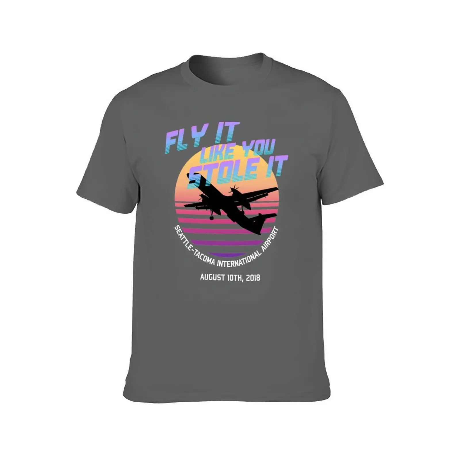 Fly It Like You Stole It - Richard Russell, Sky King, 2018 Horizon Air Q400 Incident T-Shirt man t shirt heavy cotton T-Shirt