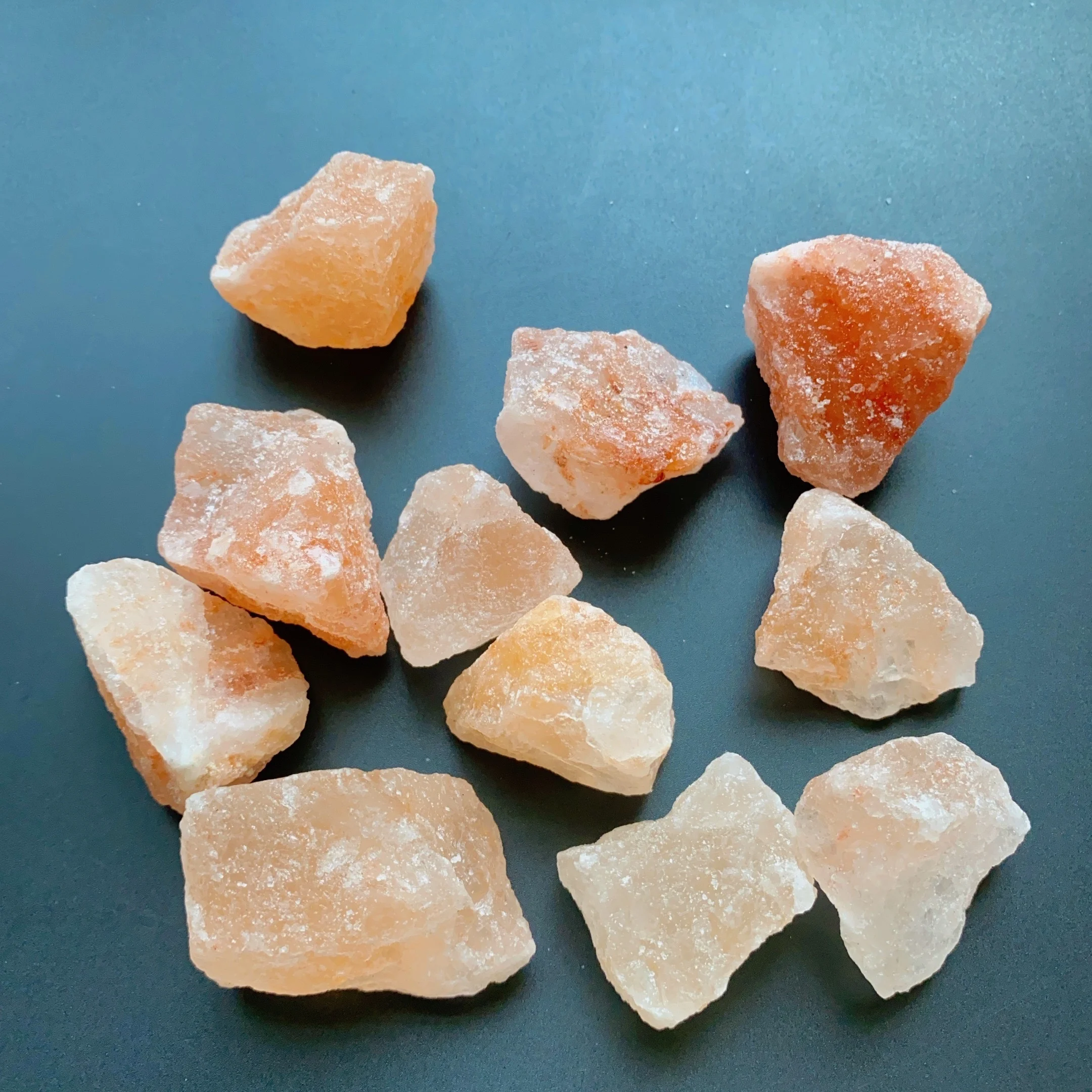 1/3/5pcs Himalayan Salt Rough Stone, Himalayan Salt Chunk, Orange salt, Natural mineral underground salt